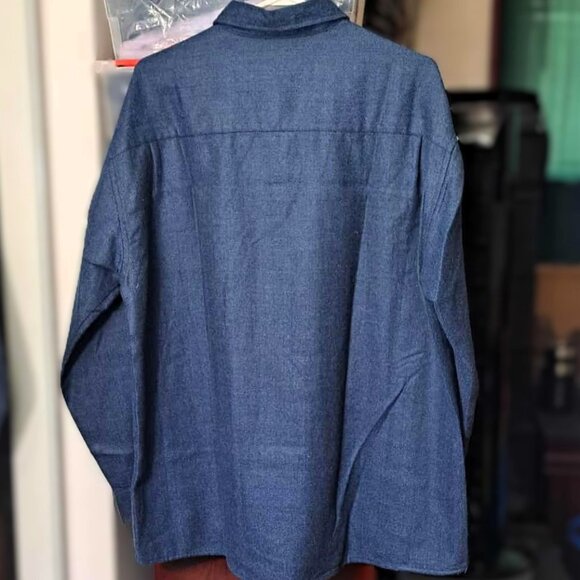 New Authentic St. John's Bay Men's Classic Shacket Jacket Made in El Salvador - Picture 3 of 4